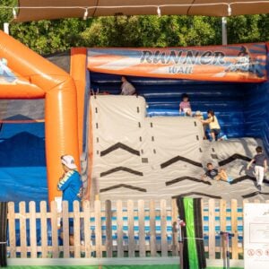 Kids playing at air maniax at The Ripe Market - Academy Park Dubai.