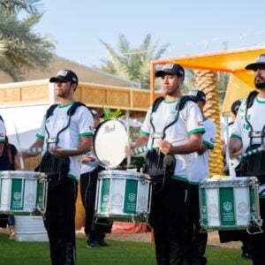 Dubai Police March at The Ripe Market - Academy Park in Dubai.