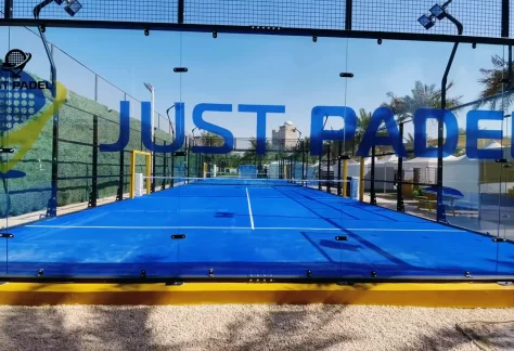 Just play padel area at The Ripe Market - Academy Park Dubai.