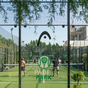 Adults playing padel at the Ripe Market - Academy Park in Dubai.