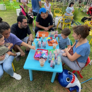Kids visiting the craft republic at The Ripe Market - Academy Park in Dubai.